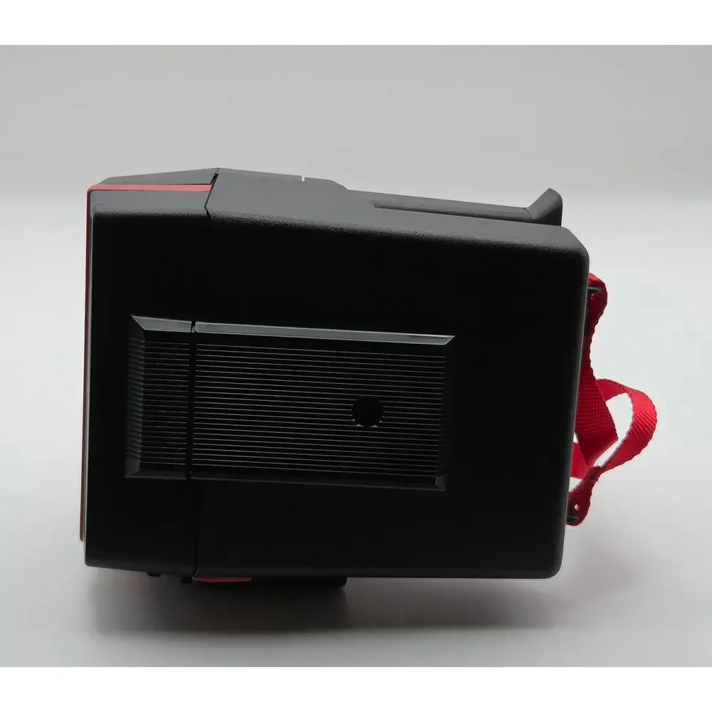 Polaroid Vintage Cool Cam 600 Red And Black Instant Camera With Shoulder Strap
